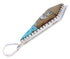 Multicolor Native American Village Design Silver Pendant EX30708